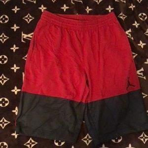 EUC Red And Black Jordan SweatShorts!